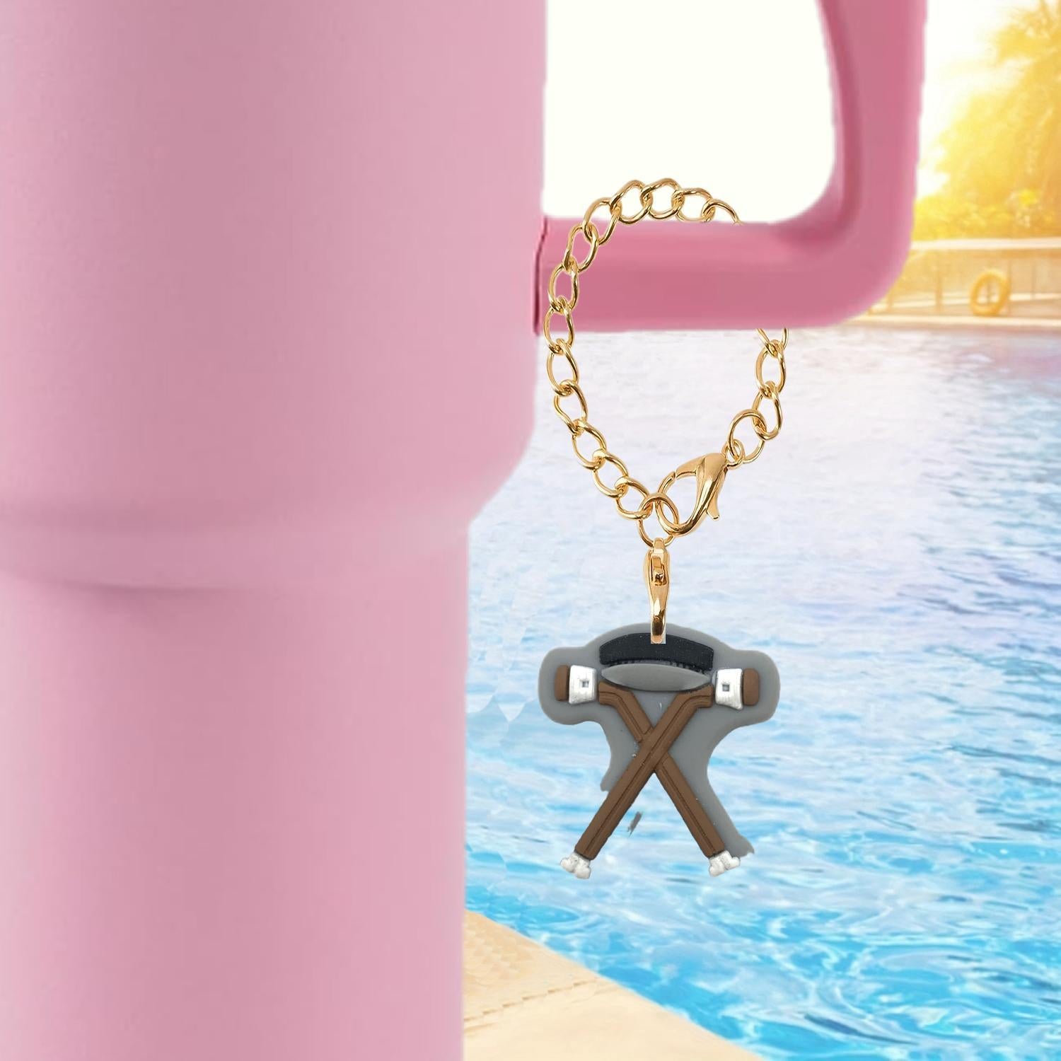 Wholesale Cute Ball Series Pendant Chain Lobster Clasp Pendant Cup Accessories